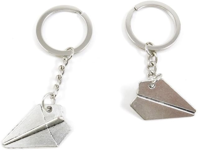 Cutedigital Charm1 Pieces Keyring Key Ring V7HB4 Paper Airplane Keychain Automotive Car Door Key Tags Findings Charms Chains
