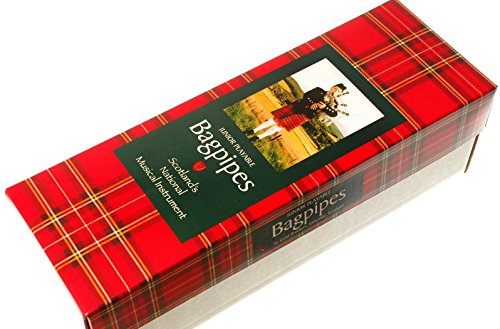 Kids Bagpipe Miniature Playable Bagpipe with Reed In Black Watch Tartan - Thumbnail 2