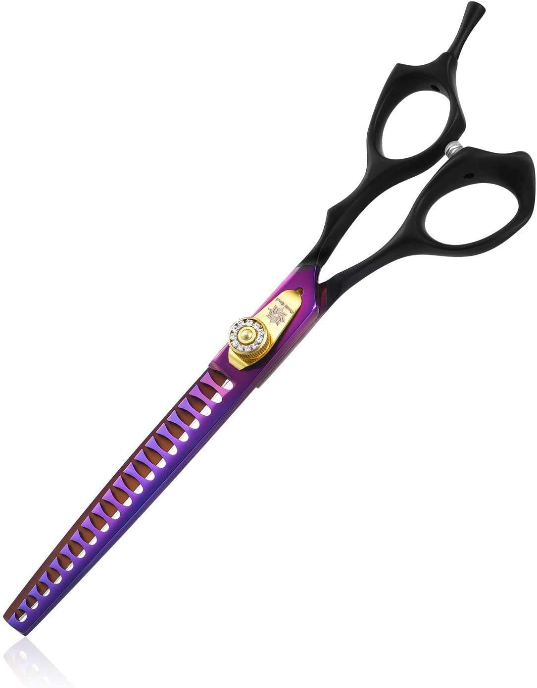 Hundescheren Set Gebogene Schere Hund Dream Reach Hundeschere Fellschere 7 Inch Professionelles Tierpflege Set Aus 440C Japanischer Gebogene Schere Für Hunde Scherenset Für Hunde