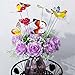 Jiabetterniu 20 Pcs Butterfly Stakes Butterflies On Sticks Patio Decor Garden Decoration Planter Colorful Whimsical Butterfly Ornaments for Yard Flower Pot Butterfly Party Supplies Crafts
