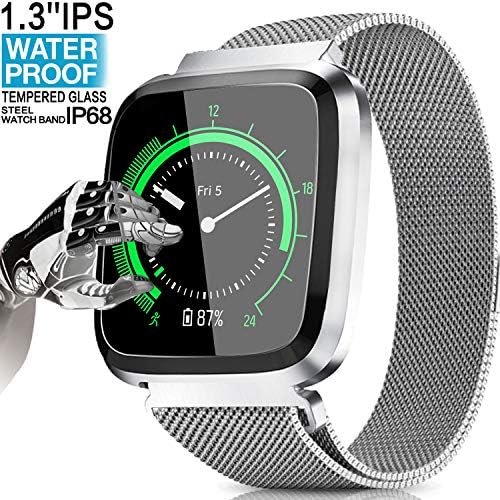 YAKOO 2020 Upgrade Fitness Tracker HR - Waterproof Smart Watch for Women Men Android iOS, Activity Tracker GPS with Heart Rate Blood Pressure Sleep Monitor for Valentine's Day Birthday Gifts