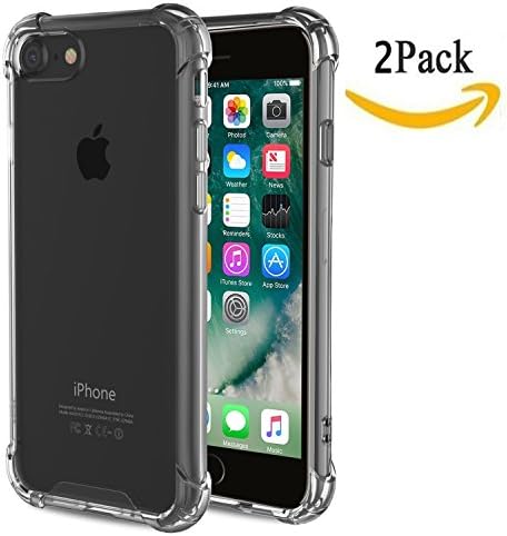 2Pack iPhone 6S Case iPhone 6 (4.7 inch) Case MortyMart Clear Cushion Shock-Absorbing TPU Case Flexible Ultra-thin Protective Bumper Anti-Scratch For iPhone 6/6S (iPhone 6/6S 4.7 Grey case)