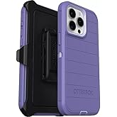 OtterBox iPhone 15 Pro Max (Only) - Defender Series Case - Mountain Majesty (Purple) - Screenless - Rugged & Durable - with Port Protection - Holster Clip Includes - Microbial Defense Protection