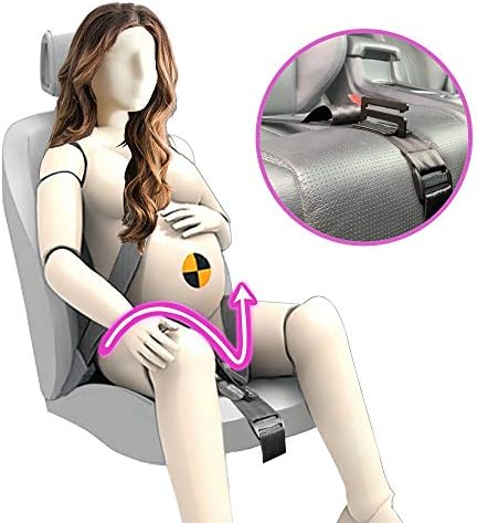 Maternity Seatbelt Adjuster, TUPSKY Car Pregnant Seat Belt Protection for Pregnant Women Belly Safety and Comfort Protect Unborn Baby (Black)