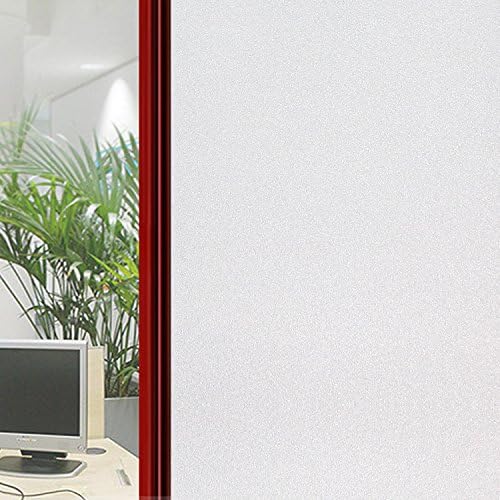 Coavas Etched Non-adhesive Frosted Opaque Privacy Window Film Glass Door/wall Film Avoid Glass Burst 17.7-by-78.7-inch