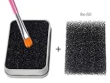 FFLEMON Shadow Brushes Color Remove Sponge - Removes Shadow Color From Your Brushes,Easily Change to next Color.One More Sponge for Re-fill,Compact Size,Easy taking for Travel