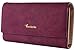 Travelambo Womens Wallet Faux Leather RFID Blocking Purse Credit Card Clutch