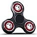ApexPower EDC Tri Fidget Spinner Spinning 3mins+ Finger Stress Reducer Toy for Boring, Anxiety, Focusing (black+red)