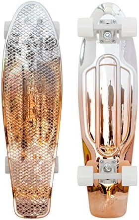 Penny Nickel Metallic Fade Skateboard - White Copper 27"