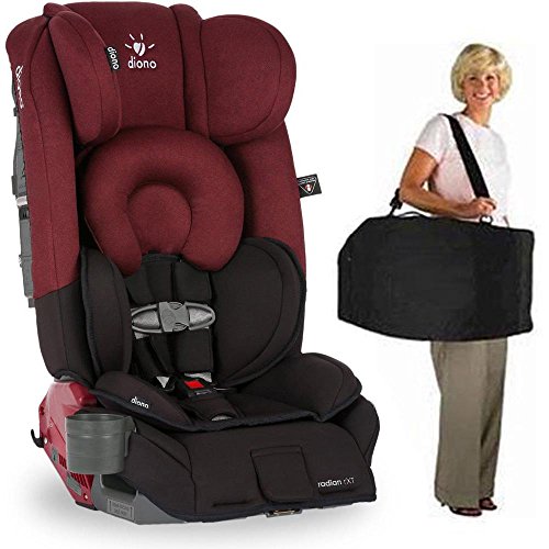 Diono Radian RXT Car Seat With Carrying Bag Black Scarlet
