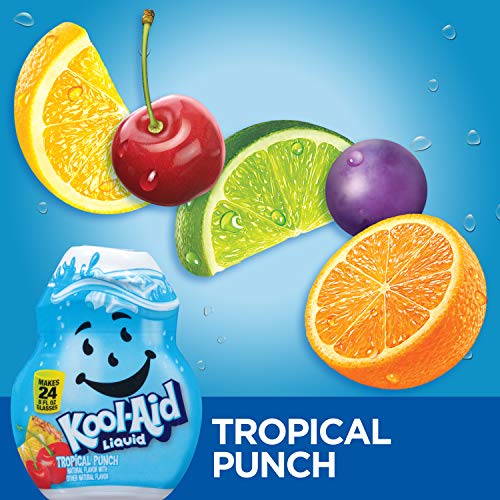 KoolAid SugarFree Tropical Punch Zero Calorie Liquid Water Enhancer (1.62 fl oz Bottle