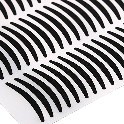 JewelryWe Lady Eyes Beauty Tool Black Self Adhesive Double Eyelid Tape 24 Pairs