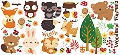 drawihi 1 Envelopes of Animals of the Forest Wall Stickers Bedroom Wall Stickers Bedroom Set of Children Perfect Gift for your friends and their families