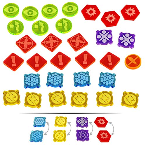 LITKO Space Fighter 2nd Edition Game Token Upgrade Set, Multi-Color (31)