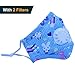 Muryobao Anti Pollution Mask N95 Respirator Mask with Valve Replacement Filter Washable Cotton Anti Dust Mouth Mask for Kids Children Child Size Blue Rabbit