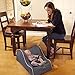 hiccapop Day Dreamer Baby Seat Lounger for Infants, Charcoal Gray