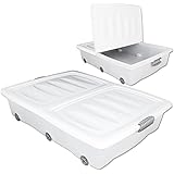Unterbettkommode Rollbox Rollen Unterbettbox Unterbettkasten: Amazon.de