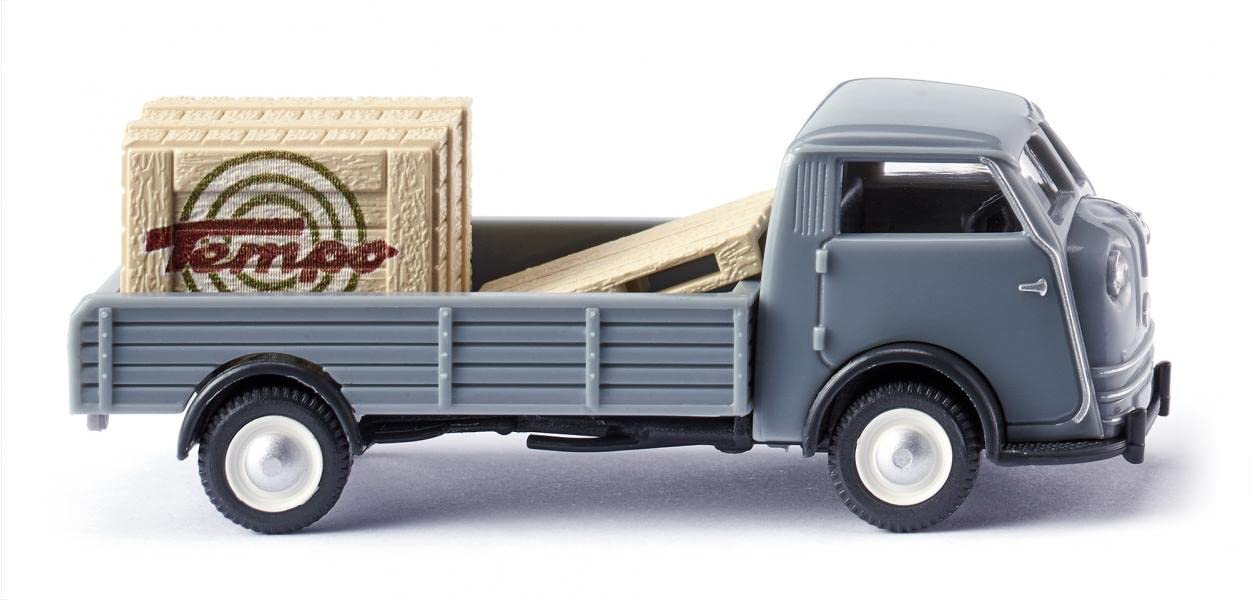 Wiking 033505 Tempo Matador Low Sided Flatbed Squirrel Grey