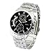 HACBIWA Classic Men Stainless Steal Wrist Watches Big Dial Watches