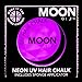 Moon Glow - Blacklight Neon Hair Chalk 0.12oz Purple – Glows brightly under Blacklights / UV Lighting!