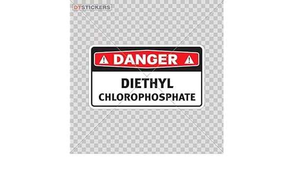Amazon Com Stickers Safety Sign Diethyl Chlorophosphate Color