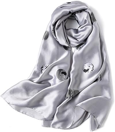 Silk Like Scarf for Women Female Shawls Wraps Women's Hijab Scarf Smooth Print Pashmina