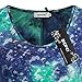 BEPEI Tunics to Wear with Leggings Juniors, Short Sleeves Lightweight Summer L Blue Cyan