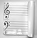 Dry Erase Music Grand Staff Laminated Poster, 61