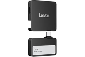 Lexar Professional Go USB 3.2 Gen 2 Type-C Portable SSD with Hub, Black - 1TB