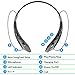 Bluetooth Headset Headphones Rymemo Newest Lightweight Wireless Stereo Music Earphones Vibration Sport Neckband Style Earpiece w/Microphone for Cellphone,Grey-Black