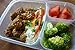 Meal Prep Lunch Containers - BPA Free Bento Boxes with Blue Lids