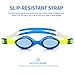 Amazer Kids Child Swim Goggles, Kid Child Swimming Goggles with Clear Vision Anti Fog UV Protection No Leak Come Easy to Adjust with Free Protection Case for Kids Child Early Teens