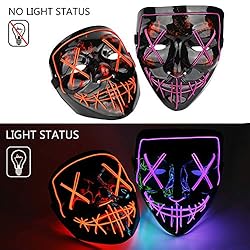 anroog Halloween Mask LED Light up Mask
