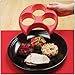 Kemilove Meal Measure Portion Plate, Manage Your Weight, Control Cooking Tools with Kitchen Food Plate (Red)