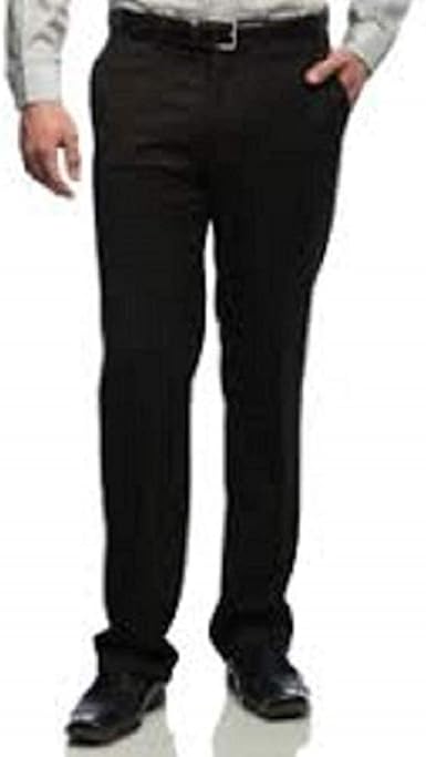 black pinstripe suit trousers