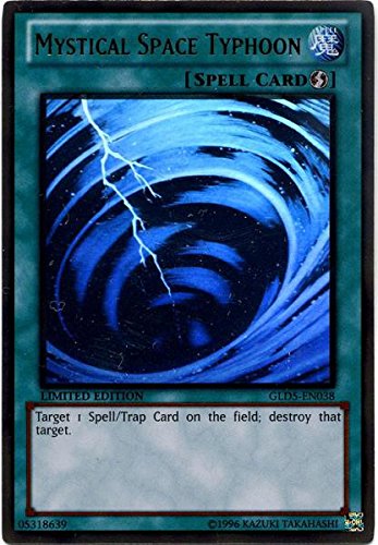 Yu-Gi-Oh! - Mystical Space Typhoon (GLD5-EN038) - Gold Series: Haunted Mine - Limited Edition - Ghost/Gold Hybrid Rare