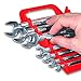 Ernst Manufacturing 5015 Gripper Wrench Organizer with Ergonomic Design, Holds 12 Wrenches, Red