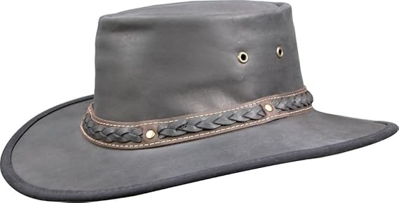 Barmah 1022 Squashy Bronco Cooper Crossing Lederhut Black