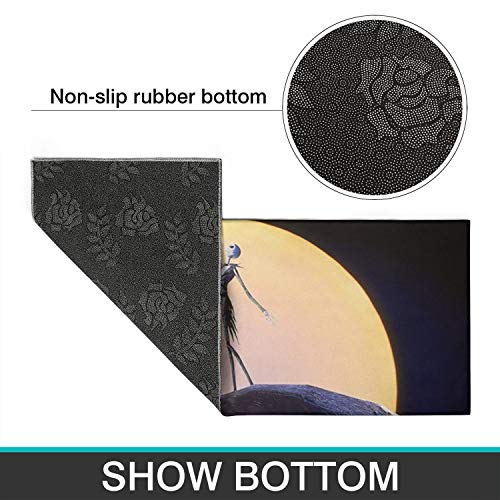 GUYJBcn 2 Pieces Ergonomics Nightmare Before Christmas Jack Kitchen Rug