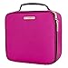 SONGMICS 10.6 Inch Cosmetic Bags travel Makeup Train Case with Adjustable Dividers cosmetic cases with Hard Shell Exterior Storage Organizer Rose UMUC23PK, 1 Count (Pack of 1)