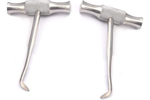 TECKMED Cross Bar Dental Winter Root Elevator Left and Right Surgical Root Extraction
