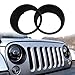 DIYTuning Black Bezels Front Light Headlight Trim Cover for Jeep Wrangler JK JKU Unlimited Rubicon Sahara Sport Exterior Accessories Parts 2007 2008 2009 2010 2011 2012 2013 2014 2015 2016 2017
