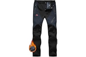 JHMORP Women's Winter Snow Ski Pants Waterproof Softshell Fleece Insulated Outdoor Hiking Pants