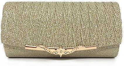 XUNFEI Women Evening Bag Party Banquet Glitter Bag For Girls Wedding Clutches Handbag Chain Shoulder Bag