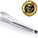 TUSMDO SM Non-stick Stainless Steel Kitchen Tongs - Salad tongs - Appetizer tongs - Barbecue tongs for Barbeque BBQ buffet bread food clips clamp…. with lock untesil