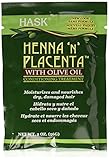 Hask Henna 'N' Placenta with Olive Oil Conditioning Treatment, 2 Ounce