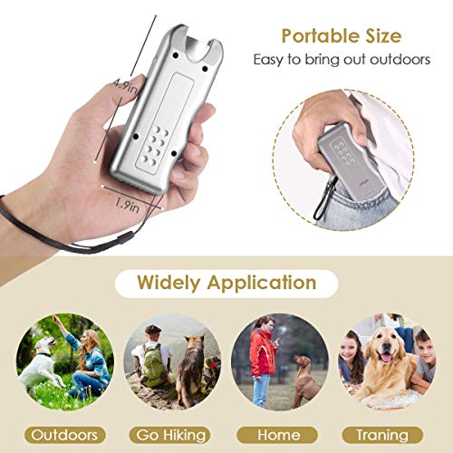 Zomma Handheld Dog Repellent, Ultrasonic Infrared Dog Deterrent, Bark Stopper + Good Behavior Dog Training - Thumbnail 6