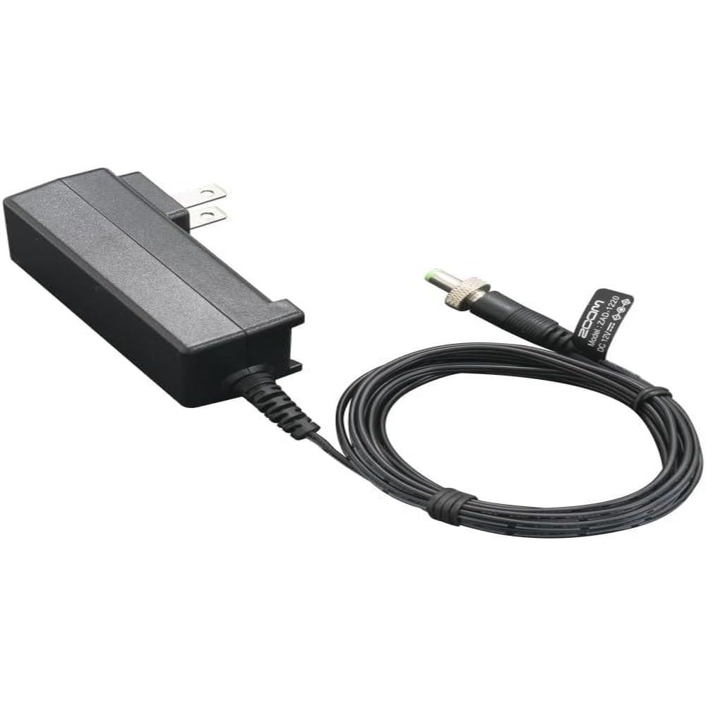 ZOOM ZAD-1220F Locking AC Adapter for R20 MultiTrak Recorder, UK-Version – Reliable Power Supply for Audio Recording and Music Production