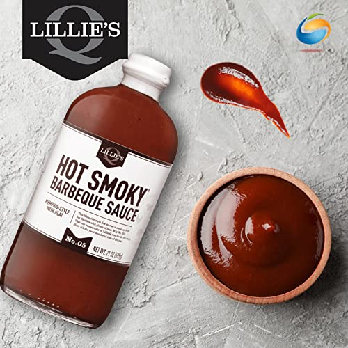 LILLIE’S Q BARBEQUE SAUCES & RUBS HOT SMOKY, 21 OZ