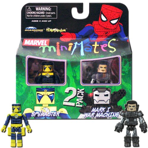 Marvel MiniMates Series 23 Mini Figure 2Pack Spymaster & Mark I War Machine